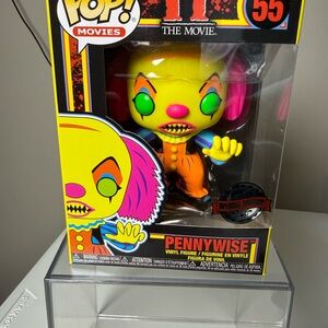 Pennywise Funko Pop #55 🎈 BLACKLIGHT 🔥 Special Edition IYKYK Horror Banger
